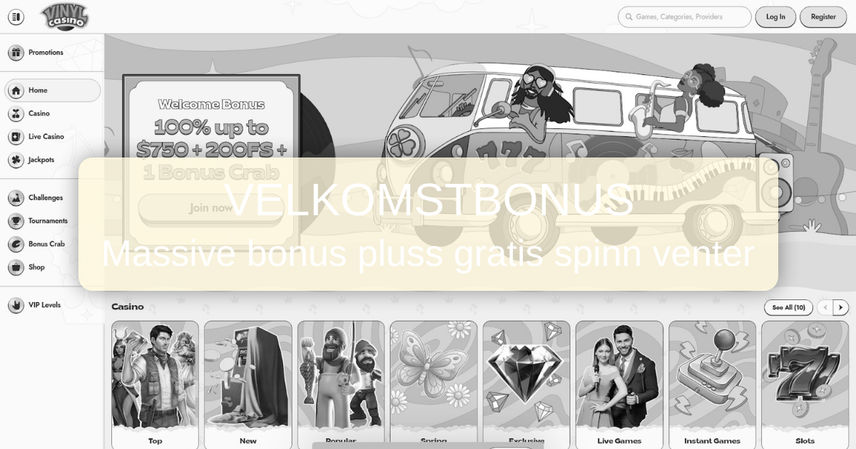Vinyl Casino - Premium Nettcasino for Norske Spillere